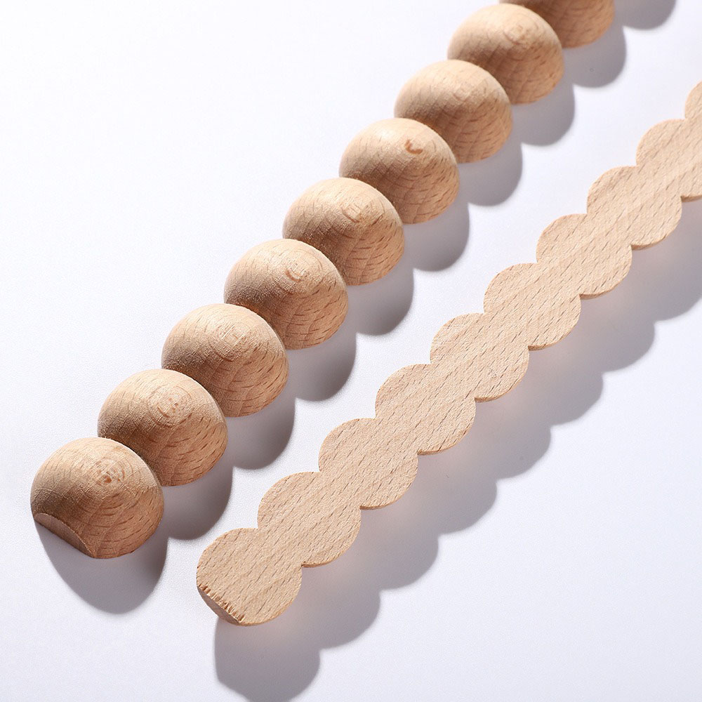 Wood Figurines Wood Applique Wood Decal Onlay Wood Carving Lines Carved Exquisite Natural Long Wooden Furniture Decor Lines Stra