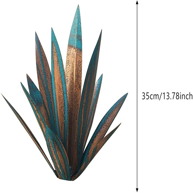 Diy metall tequila växt konst dekor trädgård trädgård dekorationer utomhus hem tillbehör konst skulptur trädgård skyltar tequila järn växt: 01