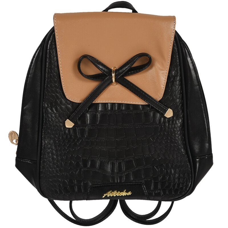 Leather Backpack Backpacks For Teenage Girls Women Backpack School Backpack Black: Default Title