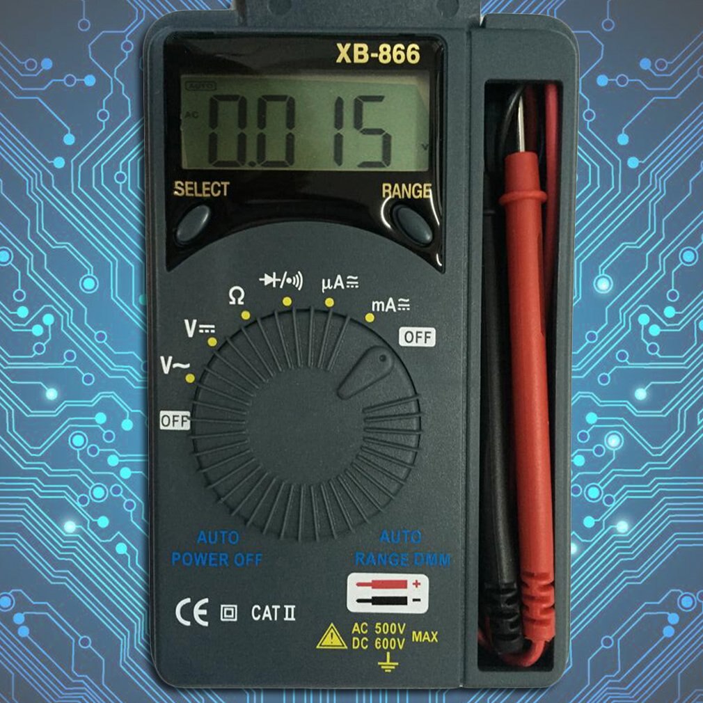 Newest LCD Mini Auto Range AC/DC Pocket Digital Multimeter Multitester Voltmeter Tester Tool