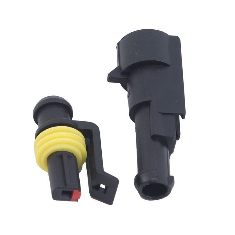 10 Sets Full Waterproof Car Connector 1P, 2P, 3P, 4P Bit Core Connector Terminal Connector Auto Replacement Parts