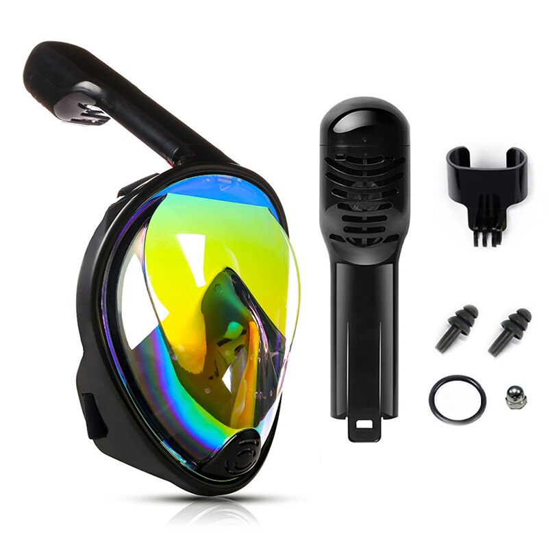 Full Face Diving Mask Anti-fog adjustable headband Snorkeling Mask Liquid silicone Underwater Swimming Equipment