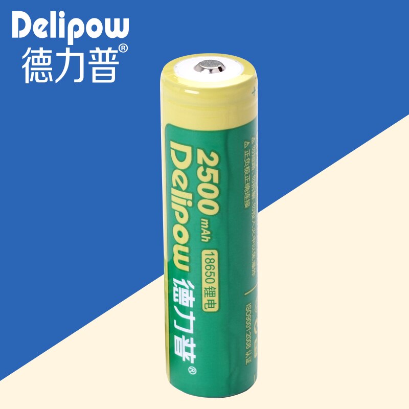 Delip zaklamp 18650 echt batterij oplaadbare lithium batterij 2500 Ma 8 yuan/dag Oplaadbare Ion Cell