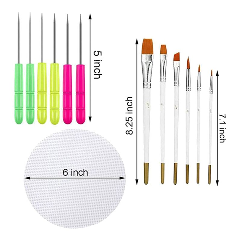 18 Pcs Cookie Decorating Kit Supplies Including Acrylic Cookie Turntable Silicone Mesh Mats Cookie Decoration Brushes