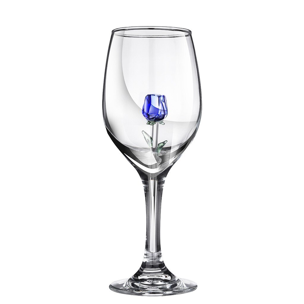 Hause Die Original Rose Rot Wein Glas Wein Flasche Kristall Für Party Original Rose Rot Wein Glas Wein Flasche Kristall für Party: Blau