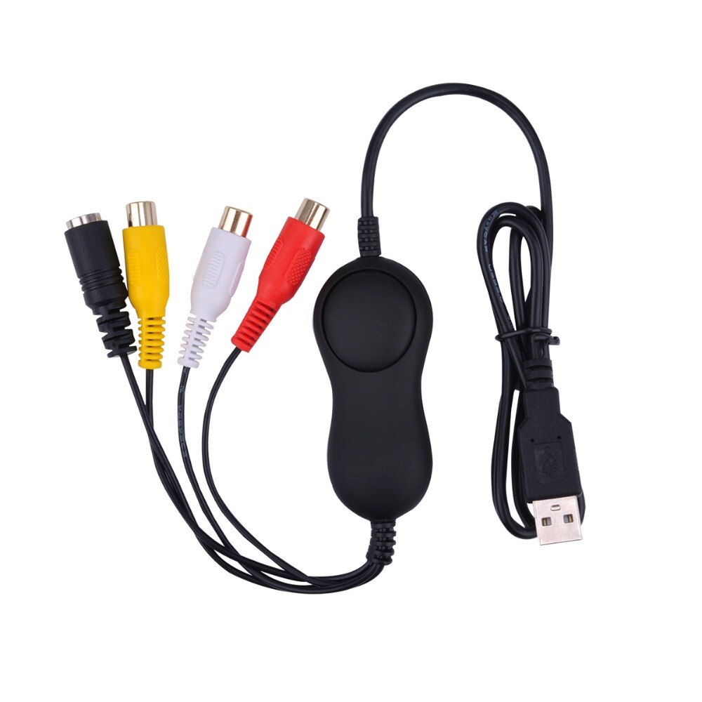 USB 2.0 HD Video Capture Card for TV DVD VHS DVR Analog Video Recorder Grabber Adapter Audio To Digital Convert for Windows Mac