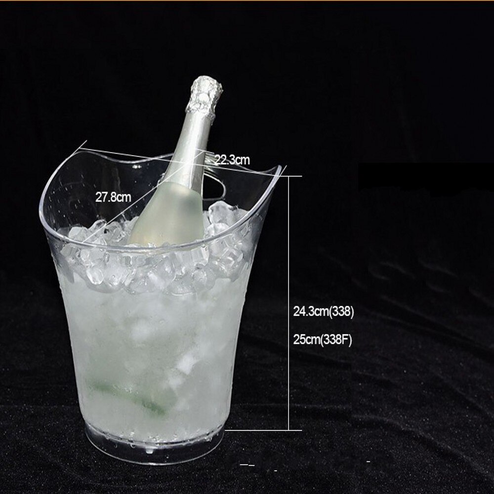LED Rechargeable Ice Bucket 5.5L wine whisky Cooler Colors Changing Champagne Wine Bucket for Party Home Bar nightclub