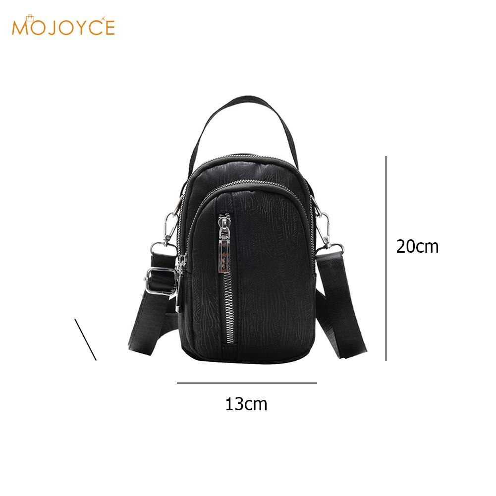 Dames kleine schoudertassen nylon effen kleur rits dames schoudertas crossbody messenger handtas