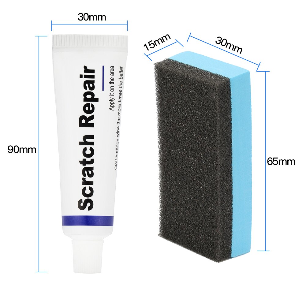 Auto kras reparatieset 1 set auto carrosserie polijstset schuurpasta lakverzorgingsset auto-onderdelen krassen bestrijden vlekken verwijderen wax
