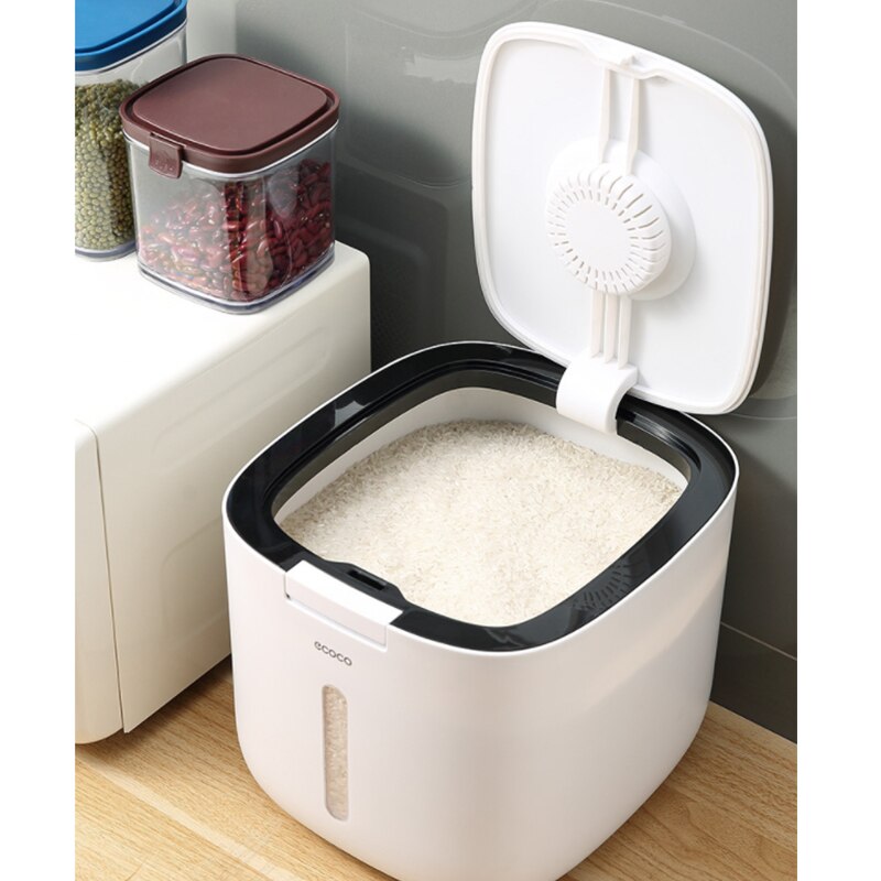 ecoco Rice Storage Insect-proof , Storage Containers, Rice Storag Contain, Sealed Storage Box Flour, Kitchen Grain Storage Box