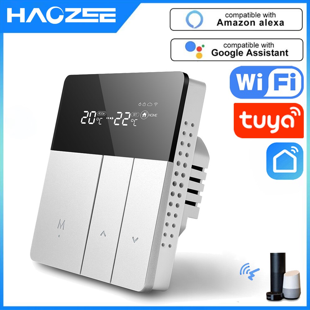 Tuya smart wifi termostat temperatur programmerbar controller til vand elektrisk gulvvarme fungerer med alexa google hjem