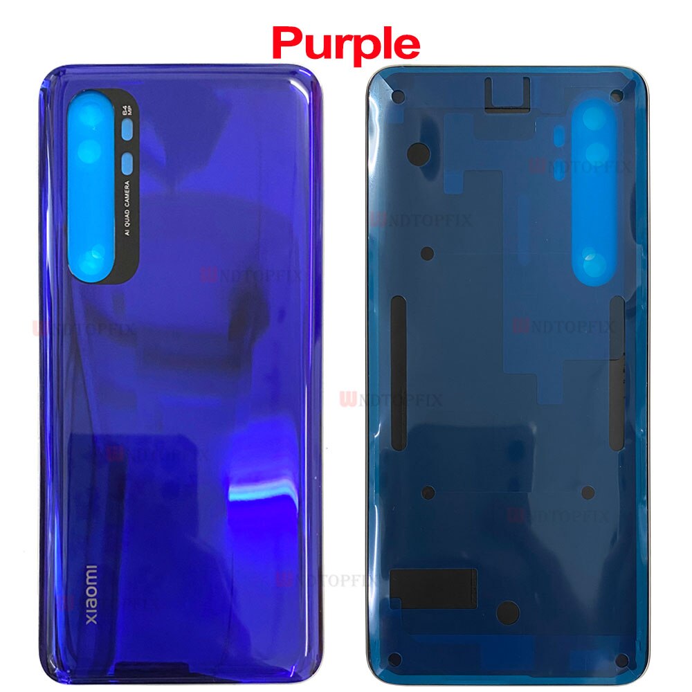Cover 6.47&quot;For Xiaomi Mi Note 10 Lite Battery Cover Rear Glass Door Housing M2002F4LG Mi Note10 Lite Back Battery Cover