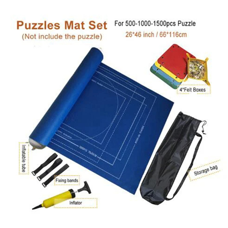 Professionele Puzzel Rolmat Deken Vilten Mat tot 1500/2000/3000 Stuks Accessoires Puzzel Draagbare Reizen Opbergtas