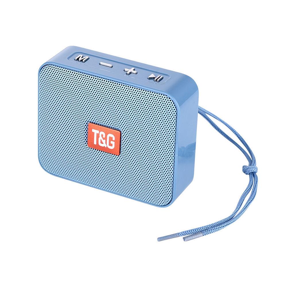 TG166 Mini Altoparlante del Bluetooth Portatile Piccolo Altoparlante Senza Fili di Bluetooth 5.0 di Sostegno della carta di TF USB FM Radio caixa de som altavoces: Cielo Blu