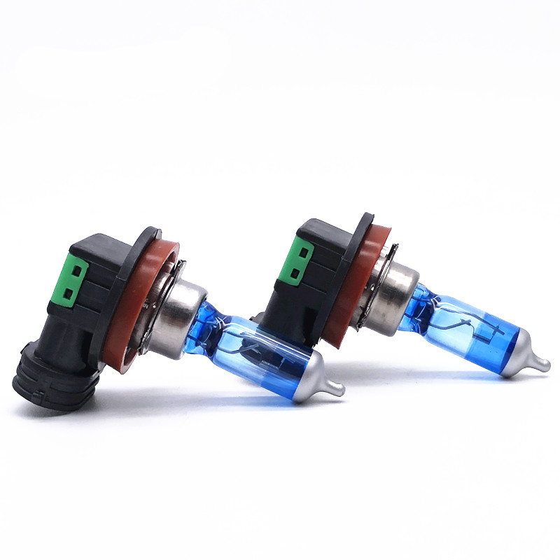 Lâmpada halógena para carro H4 H7 H11 azul fresco 12V feixe alto e baixo 55W lâmpada de neblina H8 H9 H10 HB3 HB4 HIR2 9005 9006 farol 5000K