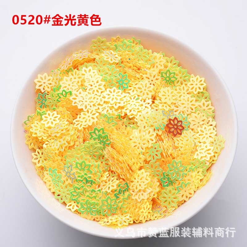 9Mm Gold Pailletten Diy Kleding Accessoires Accessoires Pailletten Wedding Christmas Party Decoratie Materialen Pailletten JJ391: 0520