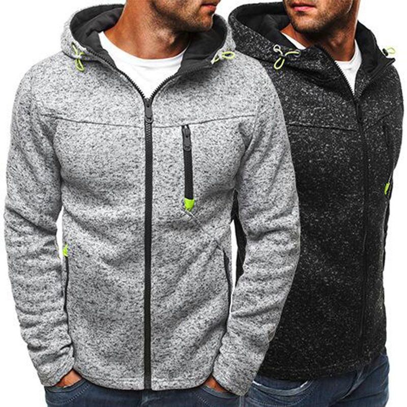 Motorcykel herrejakke vinter slim hættetrøje varm sweatshirt med hætte frakke jakke outwear sweater varm top