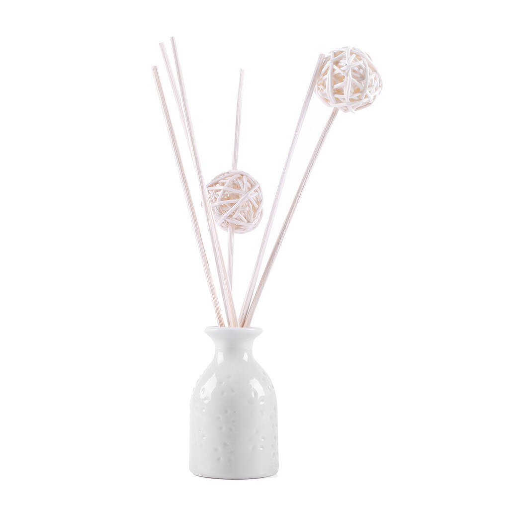 DIY Aromatherapy Set Reed 30ML Oil Diffusers With Natural Sticks Delicate Ceramic Bottle And Scented Oil Home Decoration