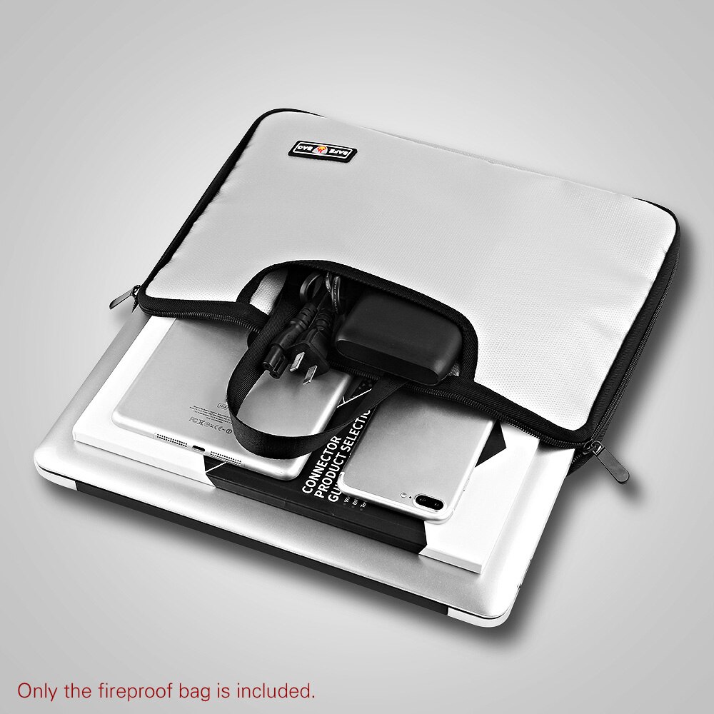 Silicone Fire and Water Resistant Organizer Bag Fireproof Laptop Bag with Heat-Insulation Interlayer Liquid Safe Accessories