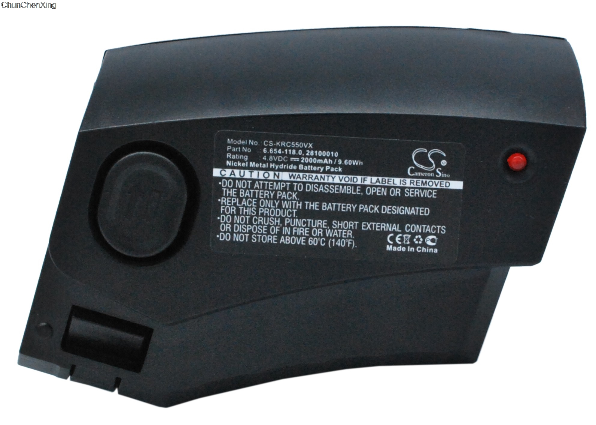 Cameron Sino 2000mAh Batterij 28100010, 6.654-118.0 voor Karcher 1.258-505.0, 12585050, 1258-5050, KC55