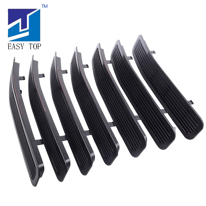 Black Clip in Front Grill Mesh Grille Insert Kit for 1996-2007 Jeep TJ Wrangler Accessories