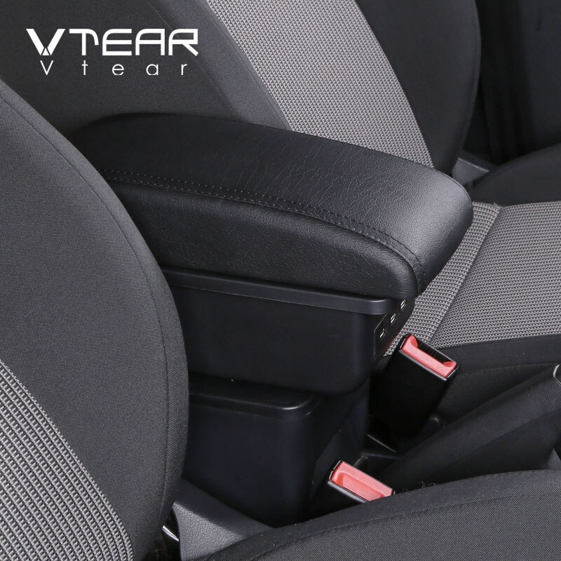 Vtear til hyundai getz armlæn indvendig bil armlæn opbevaringsboks læder midterkonsol tilbehør bil-styling dele 2007