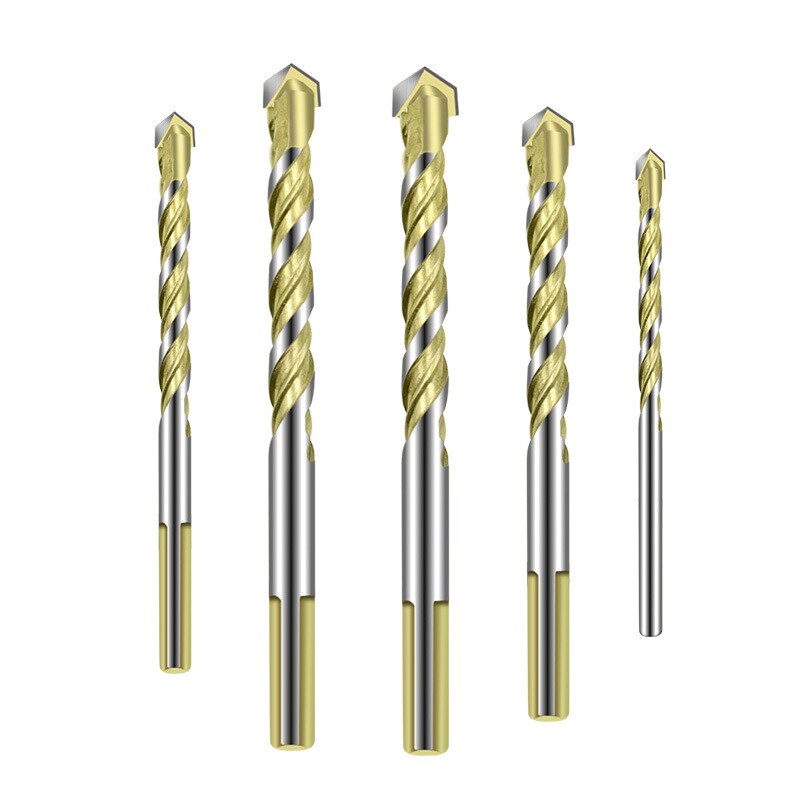 5/6/8/10/12mm Carbide Tipped Drill Bit Set for Masonry Ceramic Tile Wood Metal Concrete Stainless Steel Hole Saw Cutter Drilling
