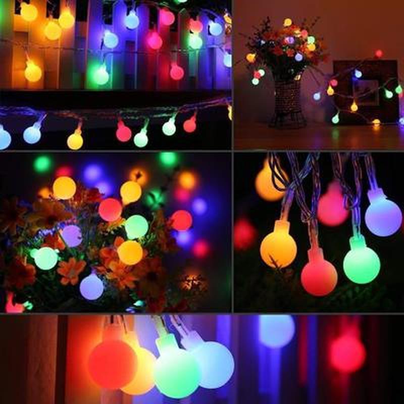 LED Outdoor Lighting Strings Waterproof Solar Garden Light String Multicolor/Warm White/white/blue Lamp Chain for Christmas