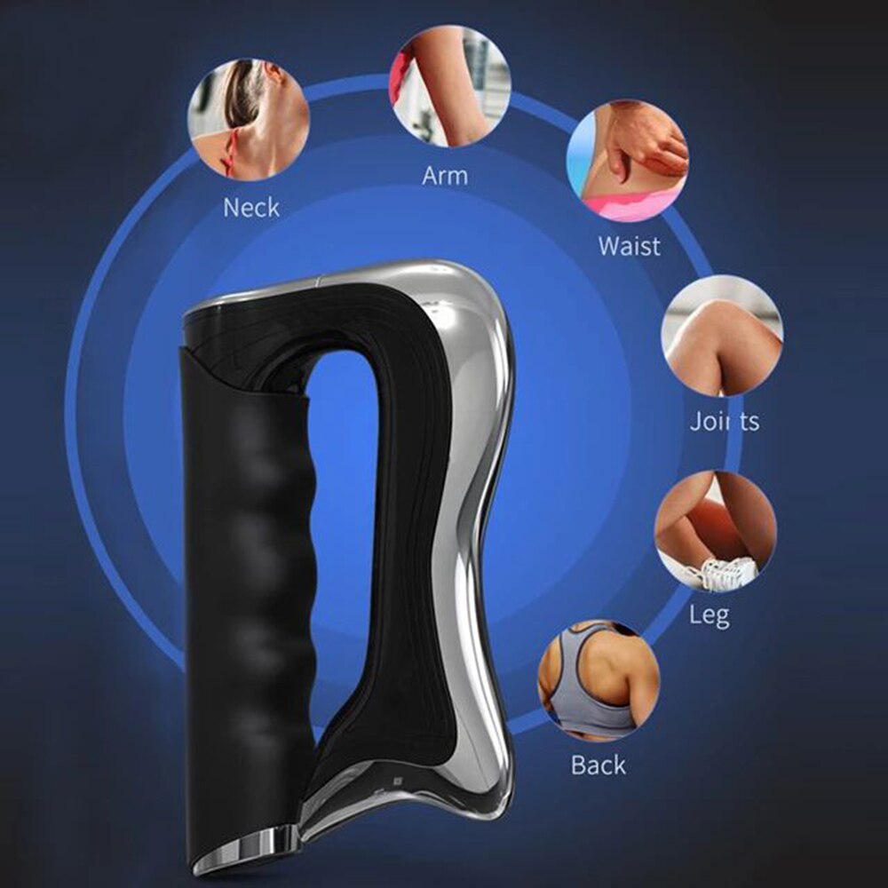 Electric Guasha Scraper EMS Muscle Therapy Massager IASTM Massage Tool Adjustable Speed Deep Muscle Fascia Massager 3 Levels