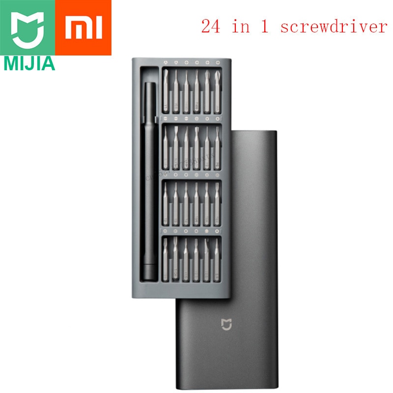 Original Xiaomi Daily Use Screwdriver Kit 24 Precision Magnetic Bits Alluminum Box DIY Screw Driver Set For Smart home