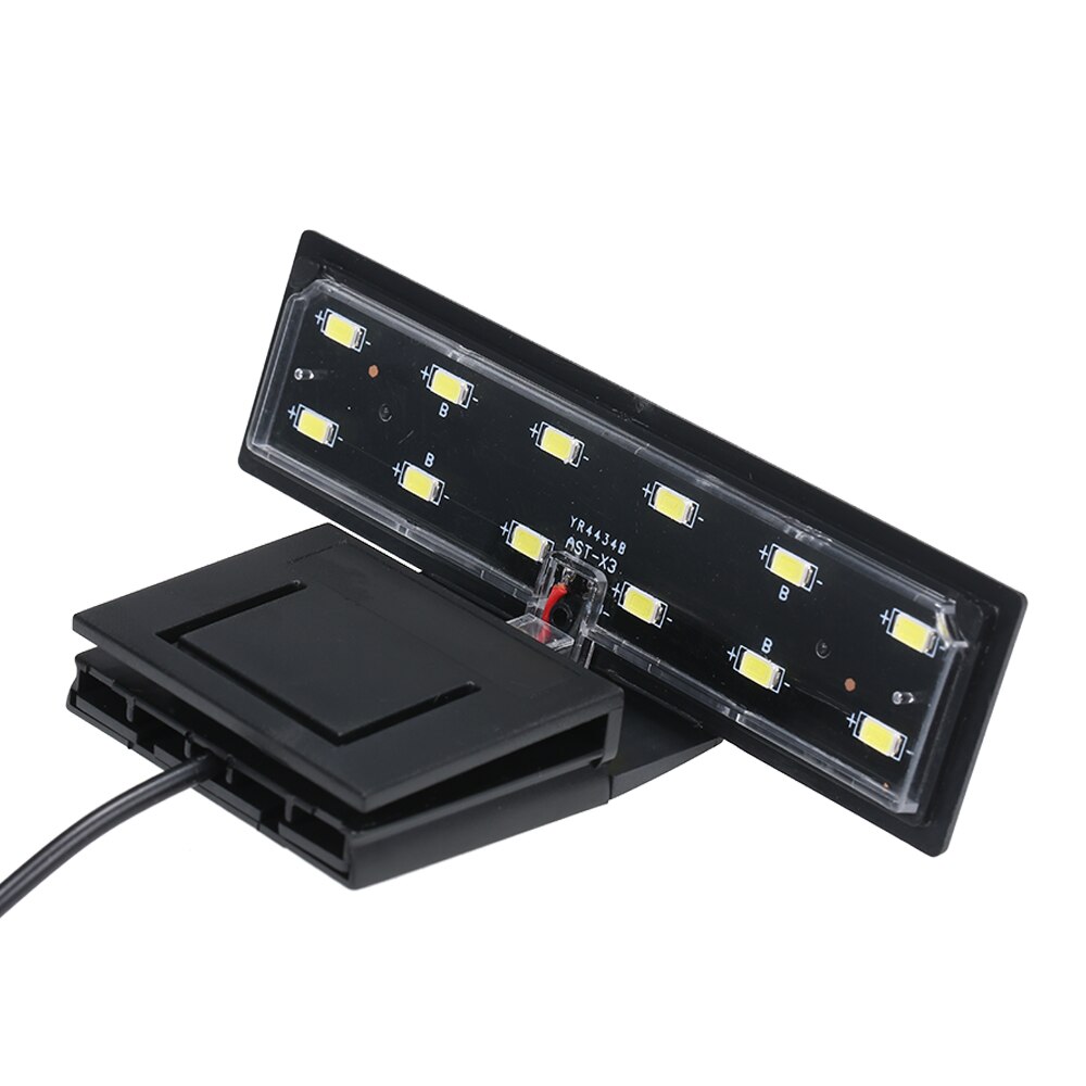 6W 12 Led Aquarium Licht Klem Clip Aquarium Lamp Wit Licht Draagbare Eu Plug AC220V Licht Vis Jar lamp Aquarium Accessoires