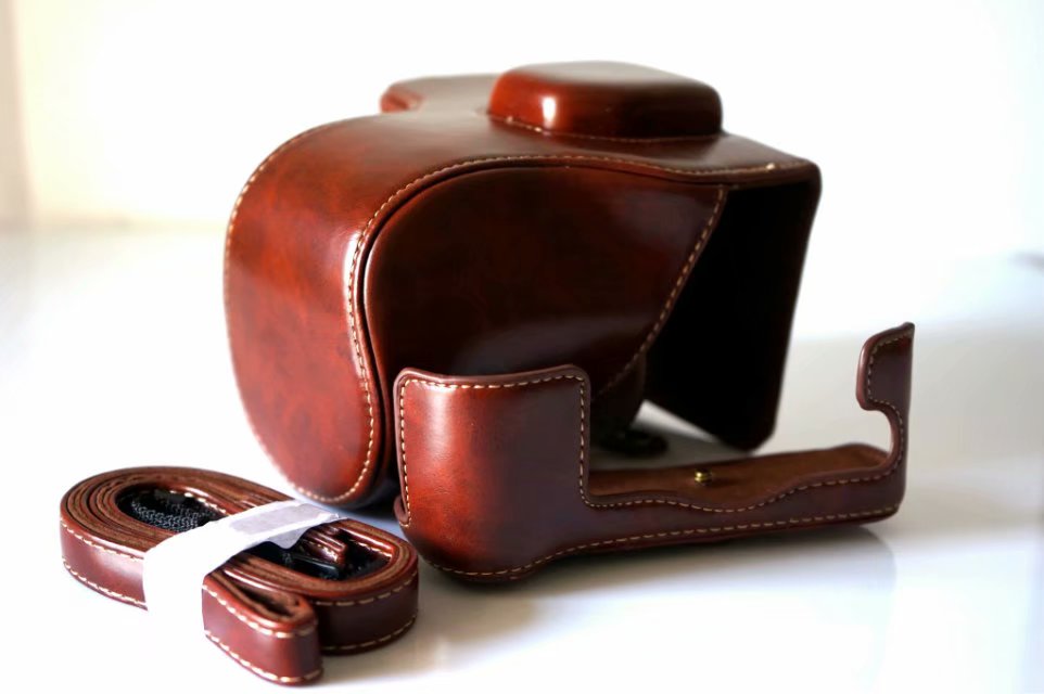 Funda de cuero Pu para cámara FujiFilm XT2 X-T3 Fuji XT3 X-T2 18-55mm