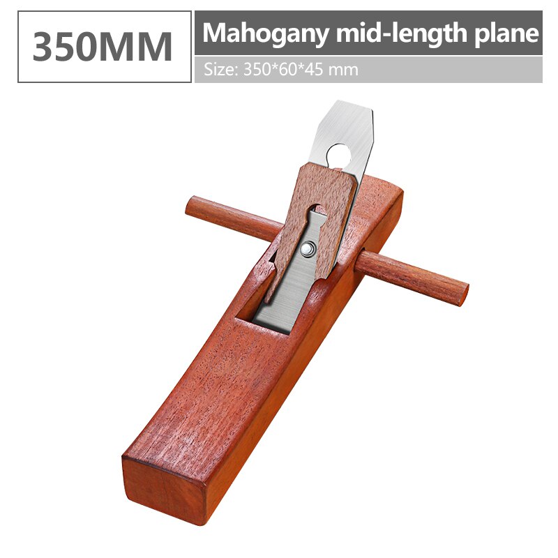 DTBD Woodworking Hand Planer Wood Planer Tool Flat Plane Bottom Edge Wood Trimming Tools For For Carpenter Woodcraft Tool: 350MM Mahogany