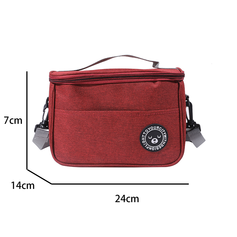Izolowane pudełko na Lunch mężczyźni kobiety Travel Portable Camping torba na piknik zimne jedzenie Cooler torba termiczna dzieci izolowane etui z paskiem 1PC