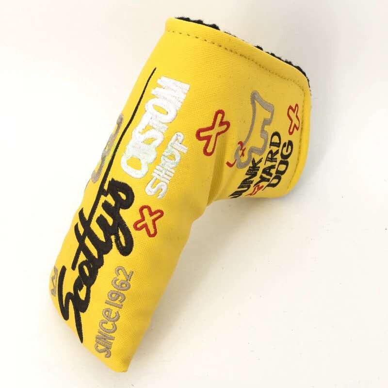 golf putter golf cover golf putter cover white blue yellow red black: Yellow