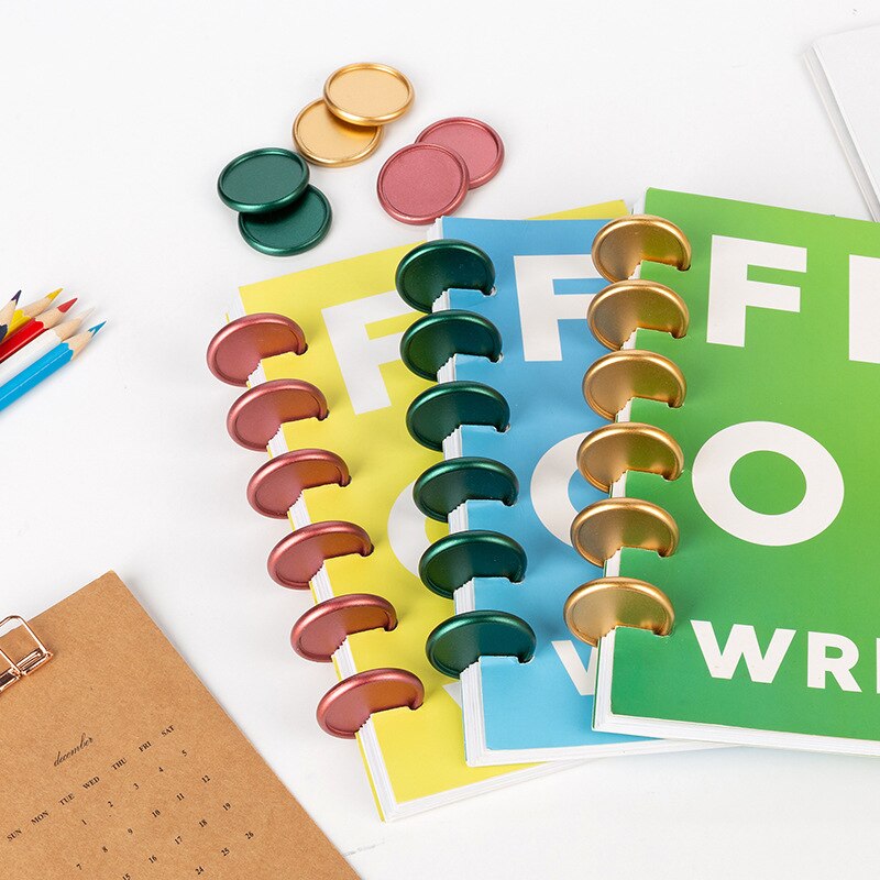 50pcs Planner Ring Binder Plastic Ring Mushroom Planner Mushroom Hole Binders Chest Binder Discbound Planner Ring Binder