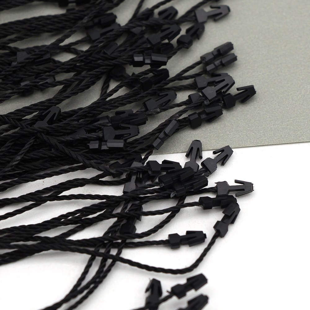 100 Stuks Hang Tags Wit Zwart Beige Vierkante Tags Polyester Kleding Plastic Labels Voor Kleding Kledingstuk Accessoires