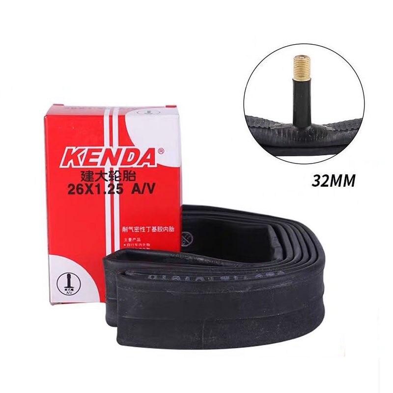 KENDA MTB 26 inch Tube 26×1.95/2.125 2.3/2.4 26 Bike Inner Tube: 26x1.25C AV 32mm