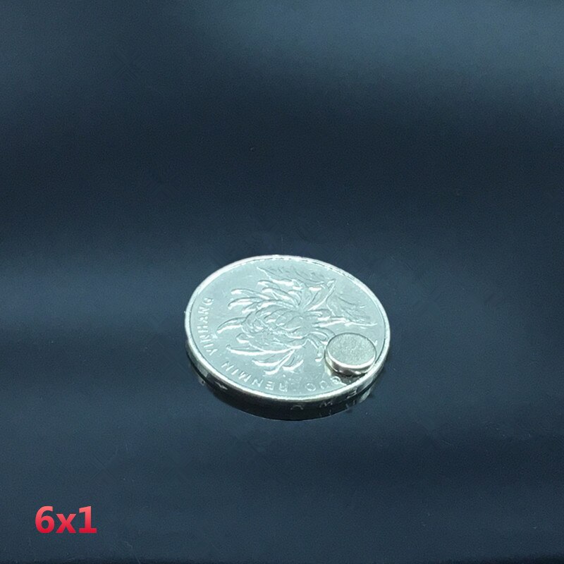 50-500pcs 6x2mm N50 Rare Earth Neodymium Disc Magnets – Strong Nickel Coated, Made In China