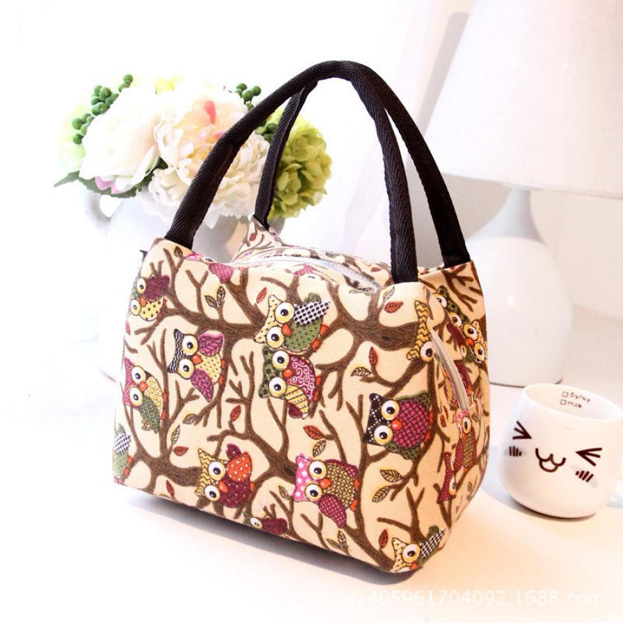 Bolsa cooler feminina para piquenique, bolsa de tecido oxford com zíper para almoço e jardim, bolsa de design especial z1128