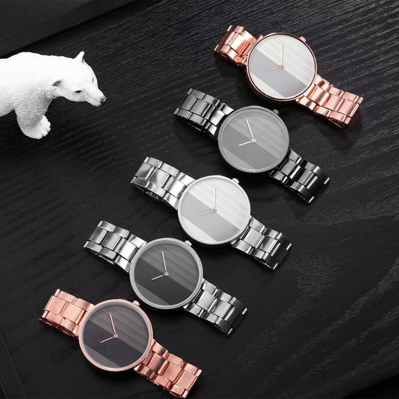 1Pcs Rose Gold Vrouwen Horloges Eenvoudige Mode Vrouwen Polshorloge Luxe Dames Horloge Armband Reloj Mujer Klok Quartz Horloges