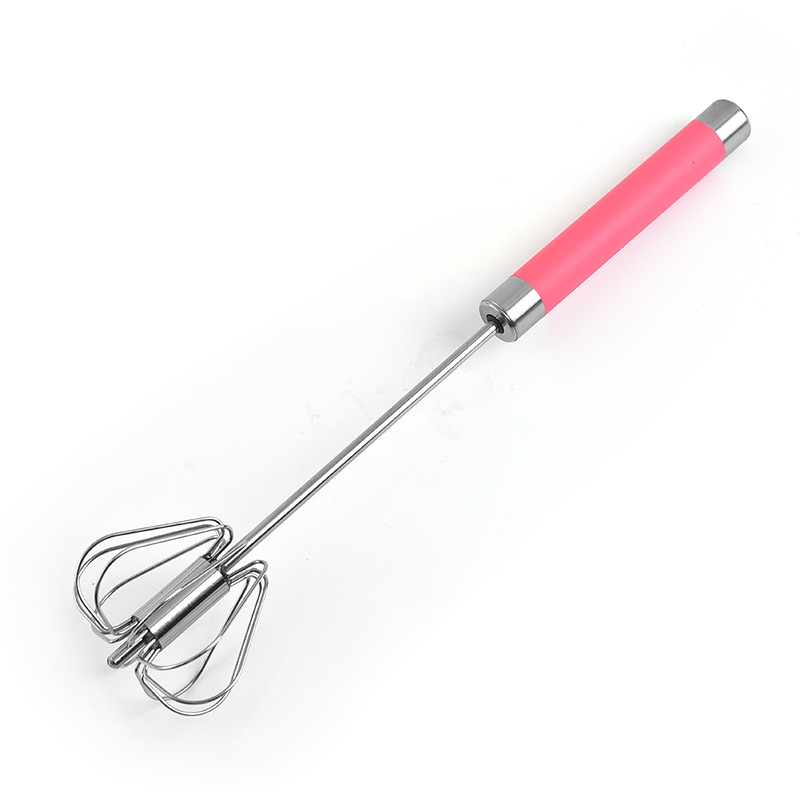 Semi Automatic Egg Beater 304 Stainless Steel Egg Whisk Manual Hand Mixer Self Turning Egg Stirrer Kitchen Accessories Egg Tools: Type5 medium