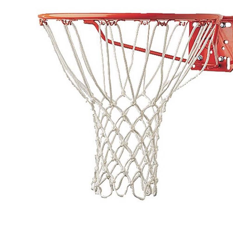 Standard nylon basketball nettråd sport basketball hoop mesh bagplade fælg bold pum hvid rød blå