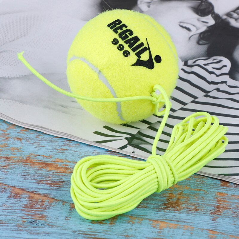 Elastisk gummi hoppebold tennis træner band bold begyndertræning tennis enkelttræning træning bælte line snor værktøj