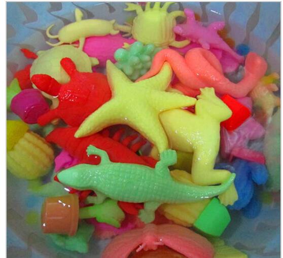 10 pcs/lot Growing In Water Bulk Swell Sea Creature Various kinds Mixed Expansion Toy Colorful Puzzle Magic Toys