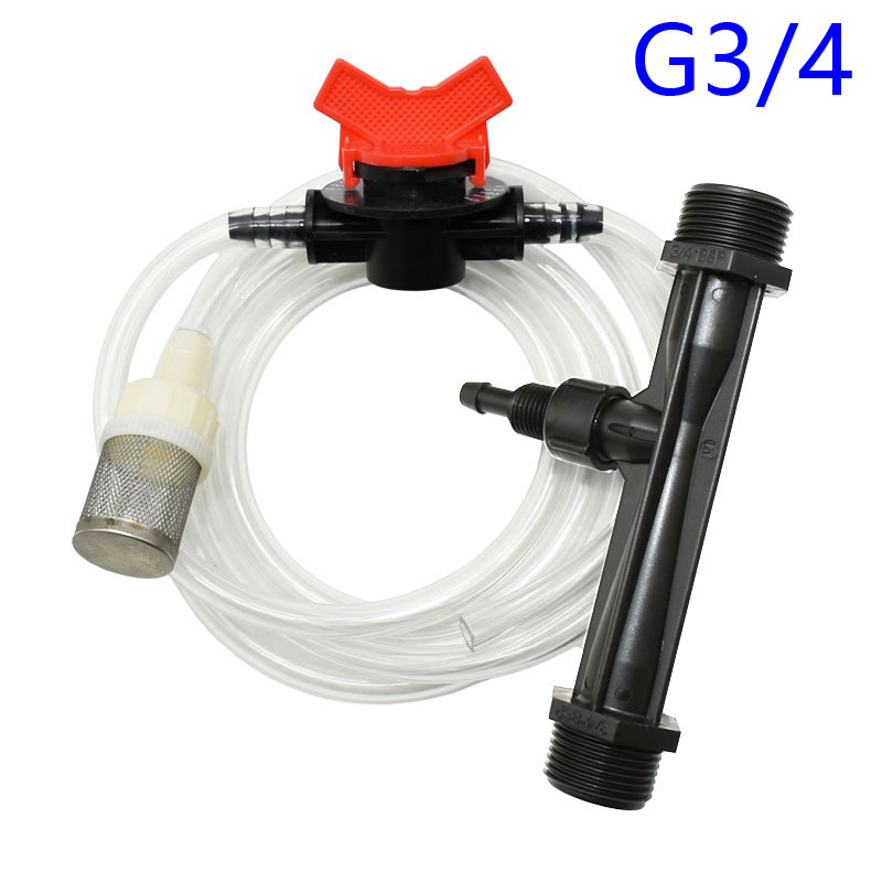 1/2 "3/4" 1 "Irrigazione venturi sistema di fertilizzazione fertilizzante automatico venturi iniettore di fertilizzante Miscelatore Iniettori 1 impostato: giallo