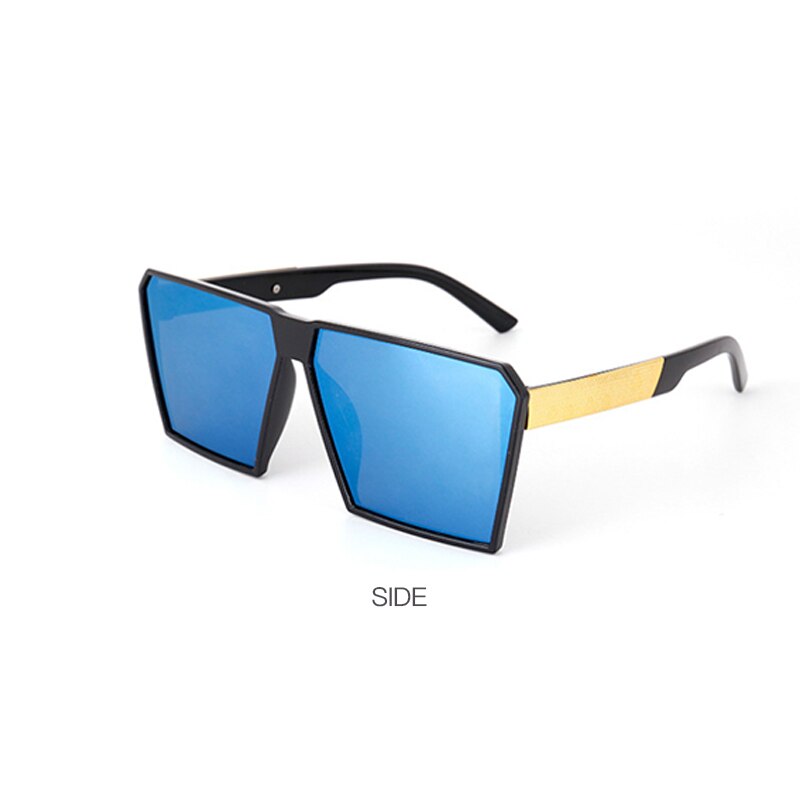 Lunettes de carrées lentilles colorées Anti-voyeur pare-soleil Sports de plein air lunettes de tendance équitation lunettes de soleil UV400