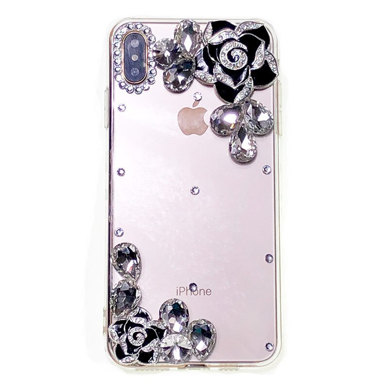 Bloem Rhinestone Case Voor Iphone 12 Pro Max Gevallen Telefon Kilifi Diamant Voor Iphone 12pro 6.1 Clear Stone coque