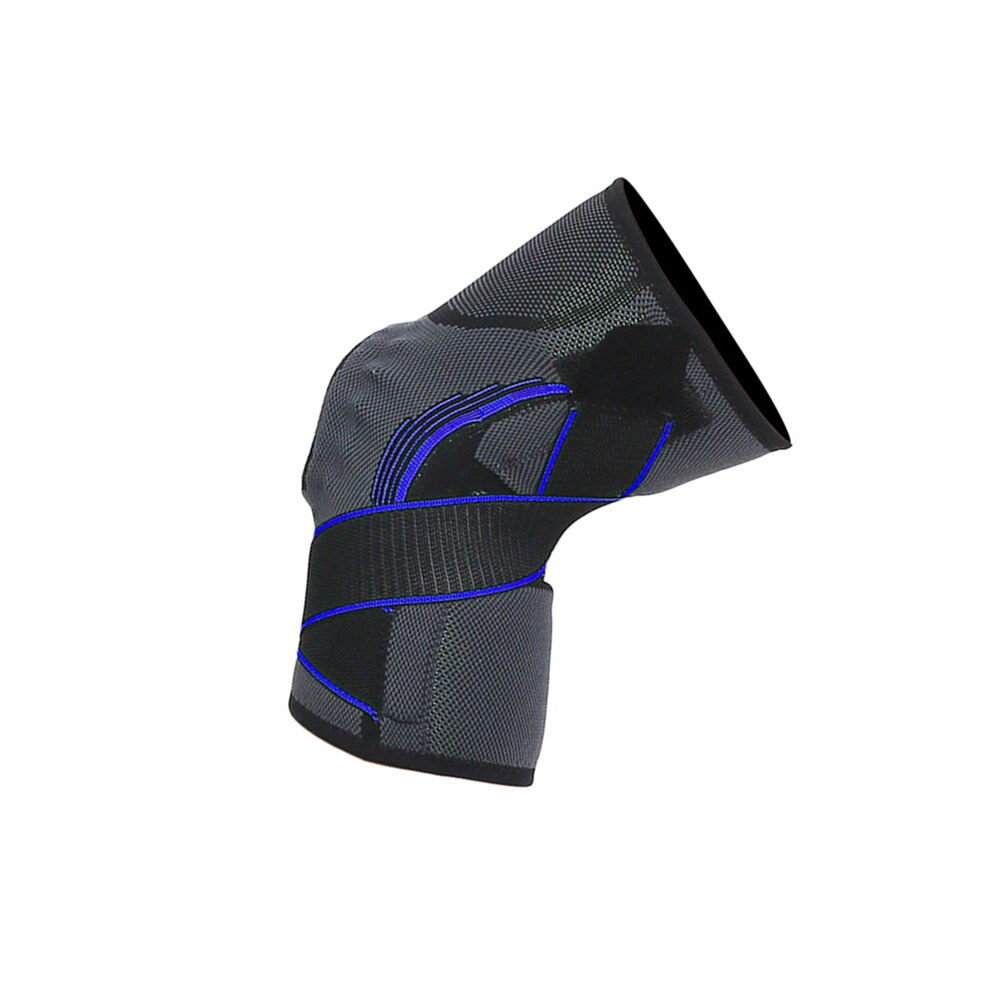 Sport Schutz Getriebe Unterstützung Silikon Frühling Druck Knie Pads Atmungsaktive Basketball Klettern Knie Schutz Ärmel-Größe B