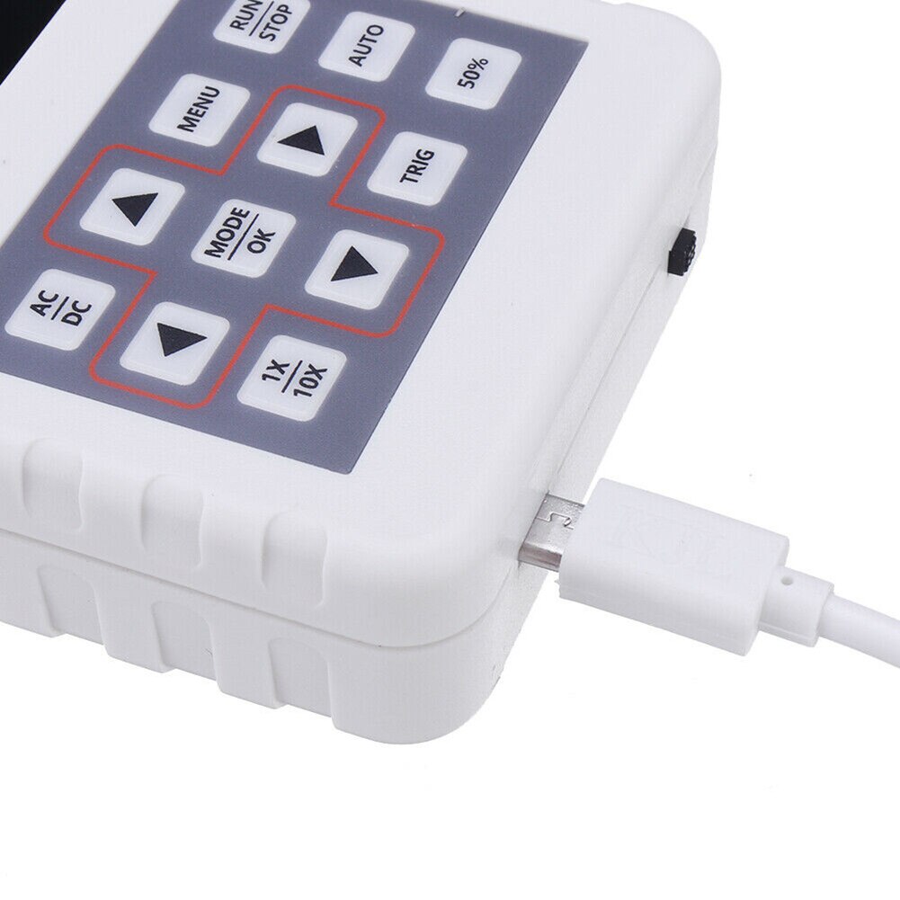 ADS2050H 2.4 Inch LCD Screen Oscilloscope High Accuracy Handheld Plastic Mini Waveform Storage 20M Sampling Rate 5MHz Bandwidth